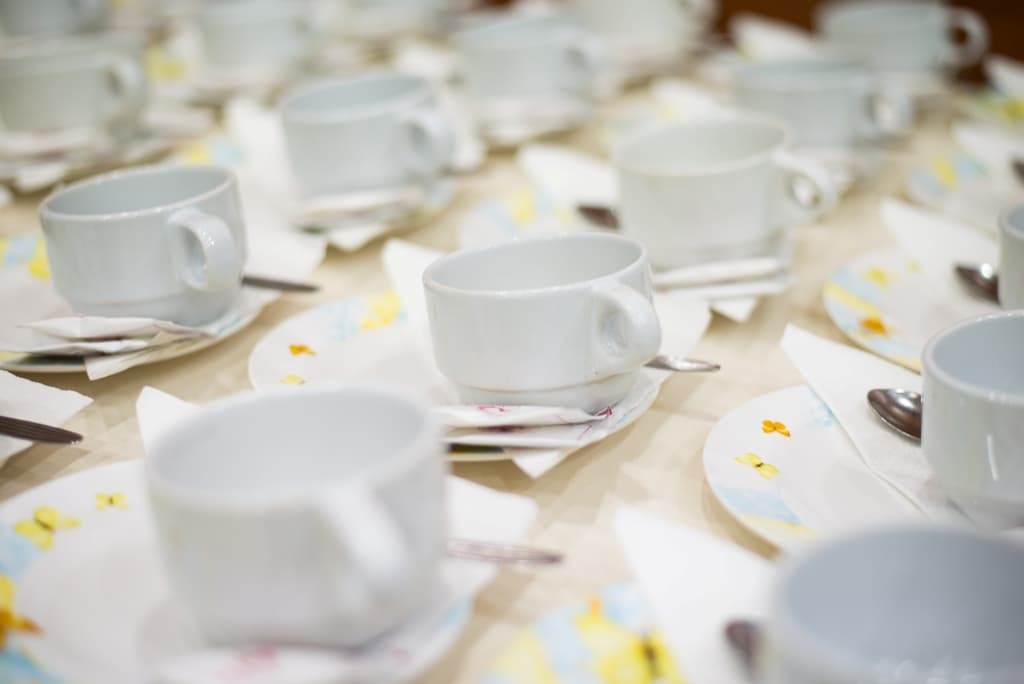 Ballroom event setup at Elizabeth Hotel